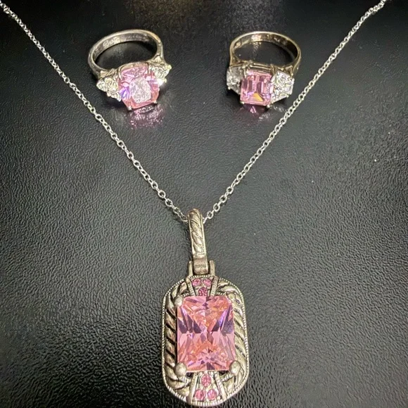 Pink Stone Bundle - Rings Set - Picture 2 of 5